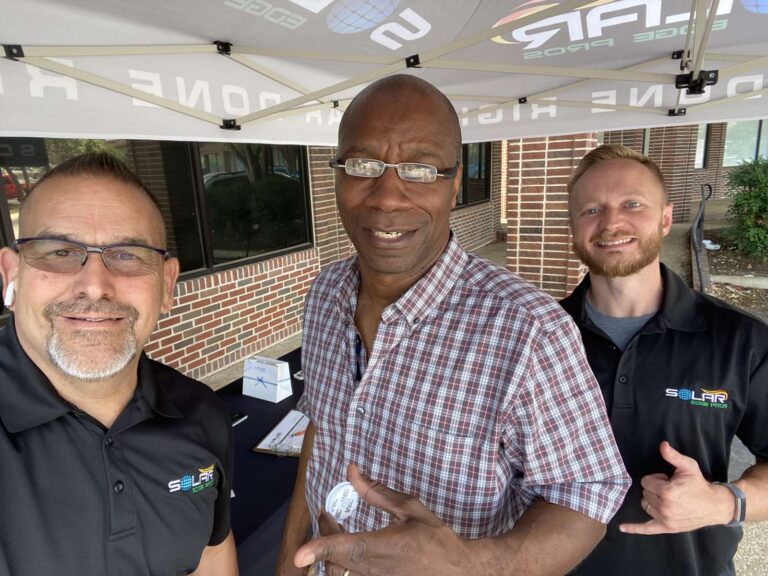 Solar Edge Pros speaking with San Antonio homeowner