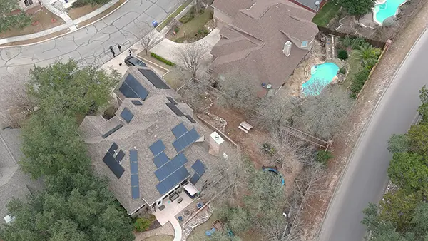 solar panels too high to see from the street